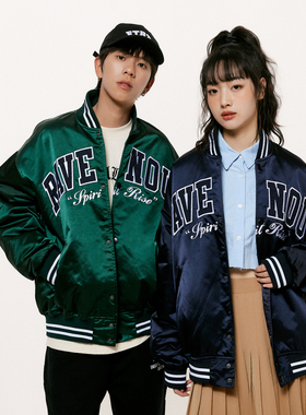 Ravenous贴布绣尼龙棒球夹克男同款棒球服外套