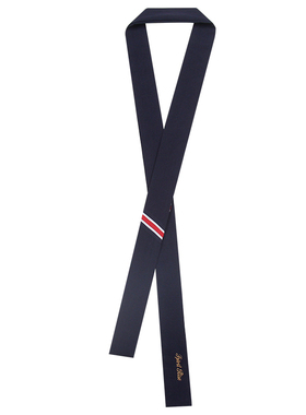 Ravenous学院风织带刺绣领带衬衫搭配新款