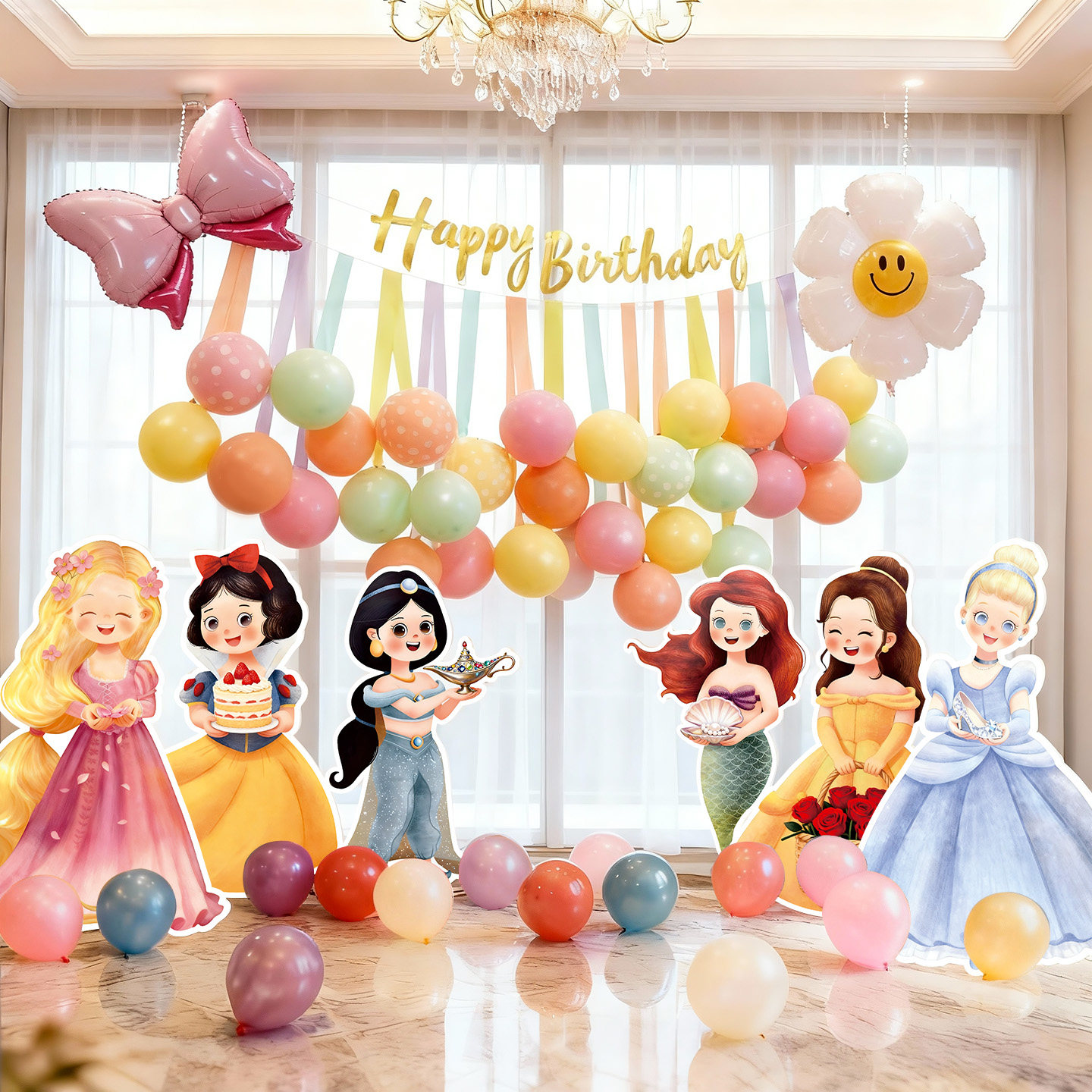 迪士尼主题城堡公主kt板立牌