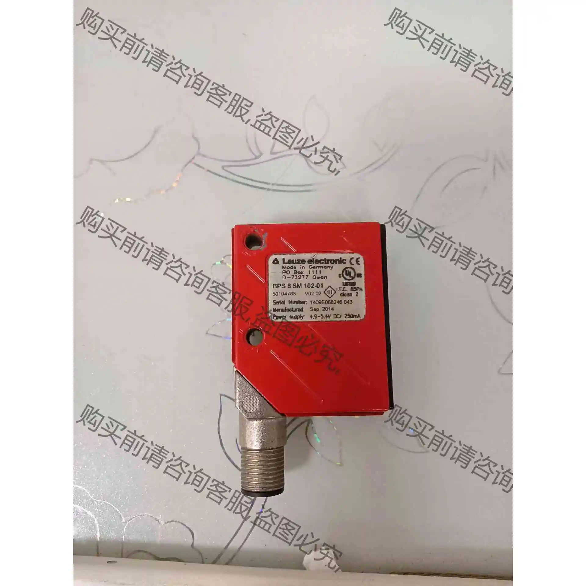 劳易测传感器BPS8SM102-01拆机件，功能正常。 议价产品 原装拆机