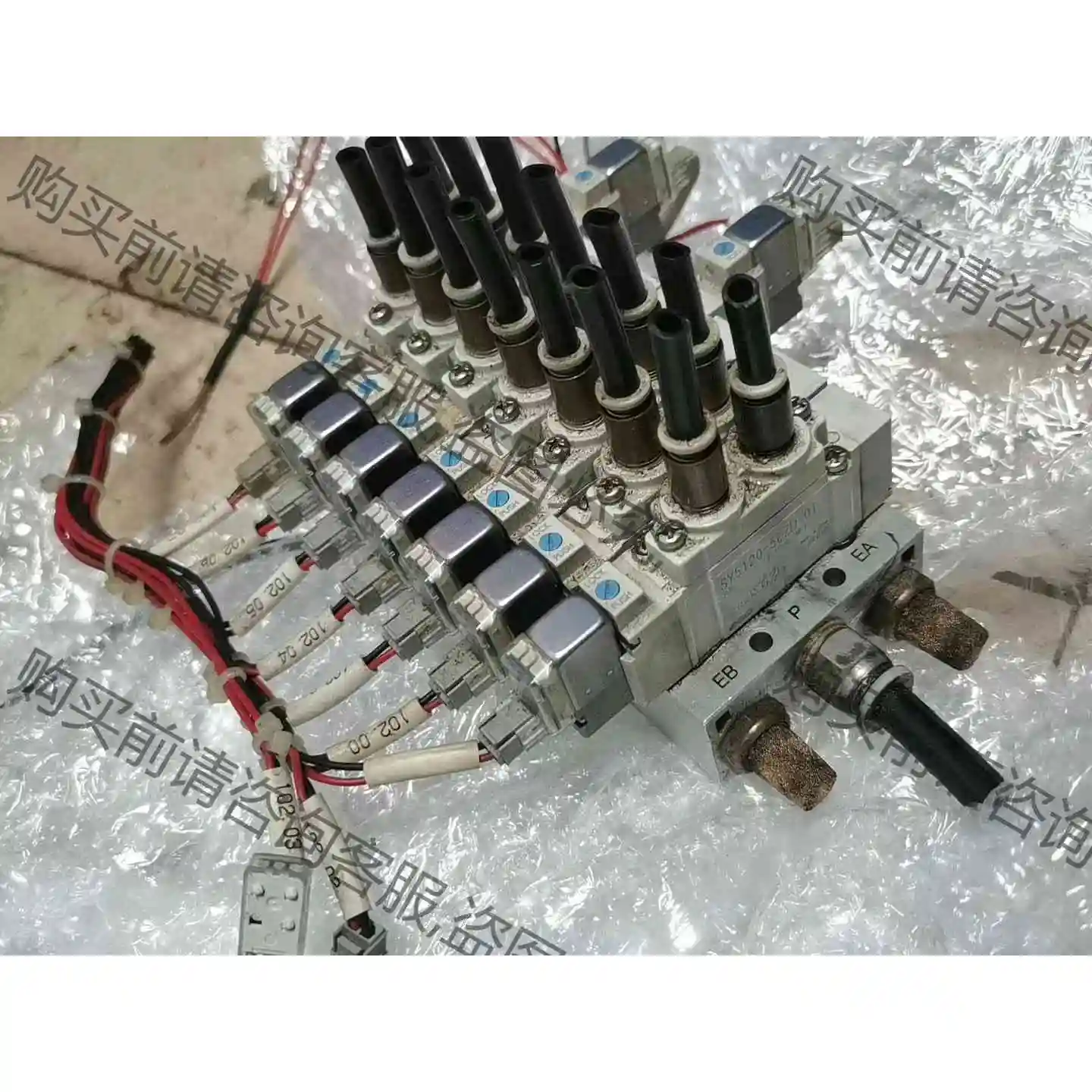 拆机二手sy5120一5lzd一01电磁阀 线圈电压24 议价产品 原装拆机