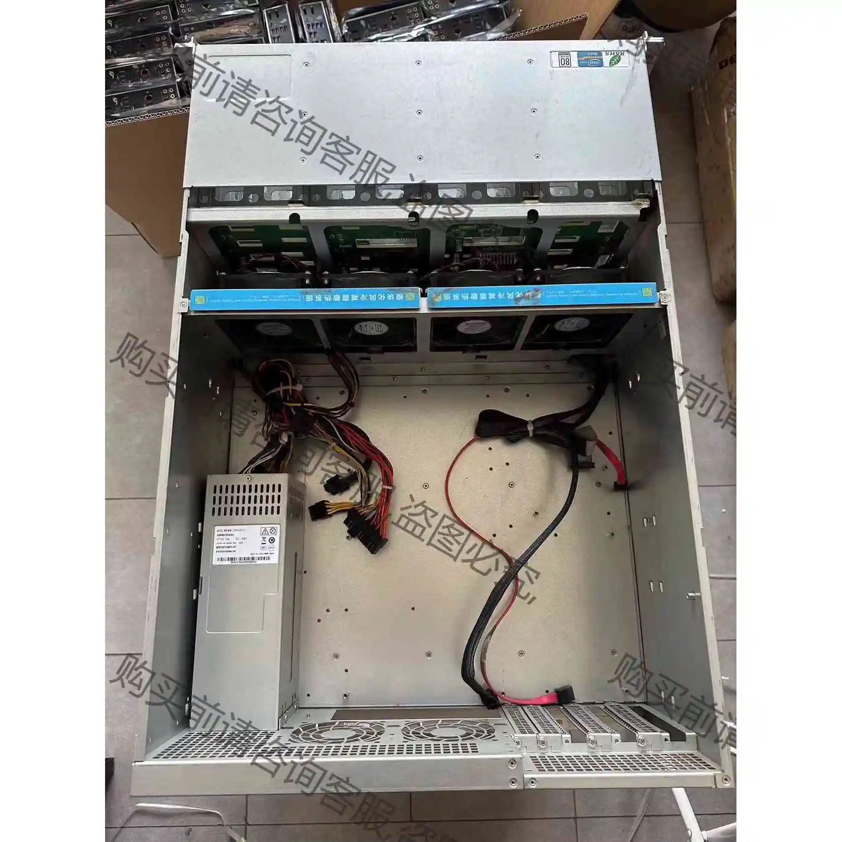 超微 4U 24盘位12GB背板 存储服务器机箱 满盘架 P 议价产品 原装