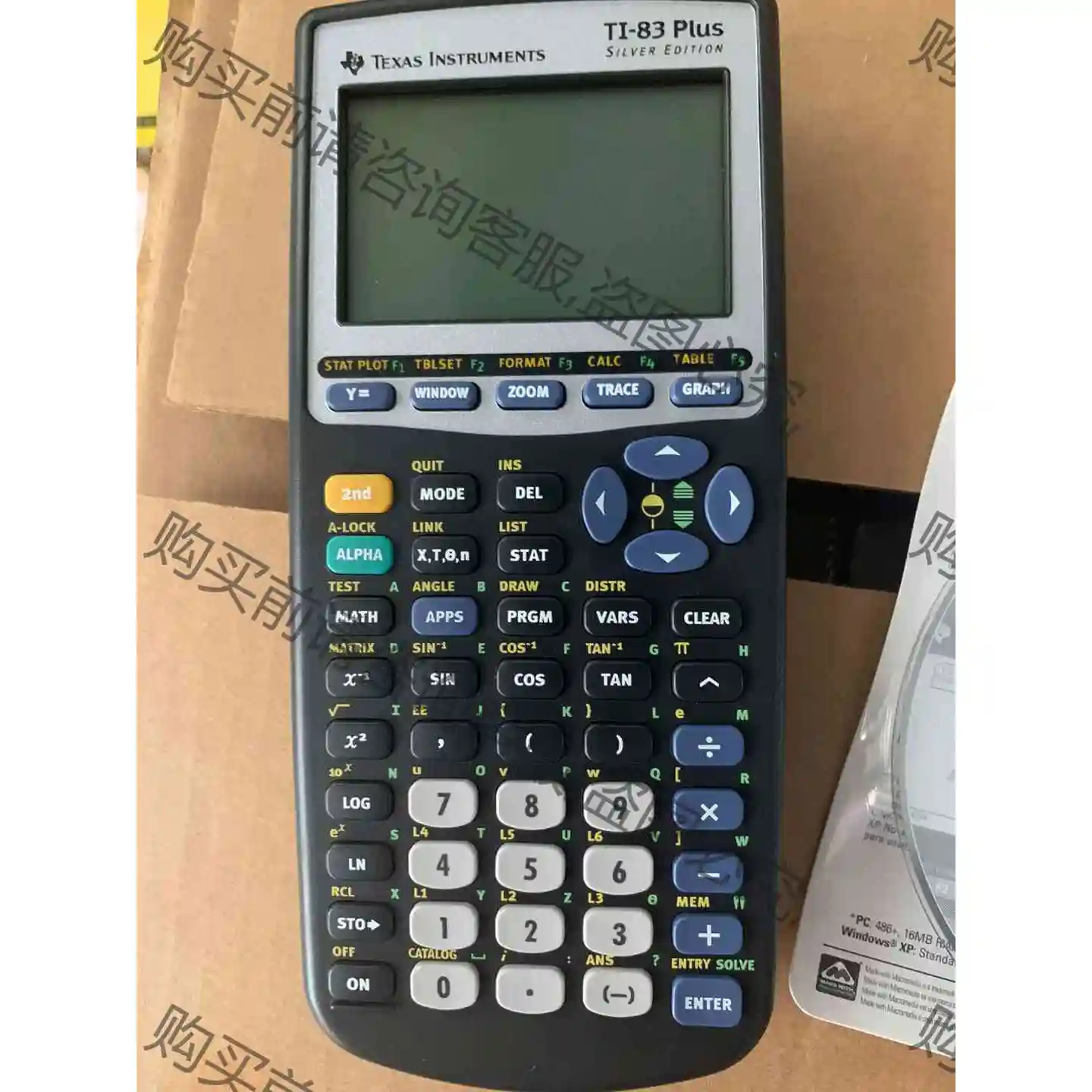 Ti 83 plus silver 考试图形计算器Ti 83 议价产品 原装拆机功能