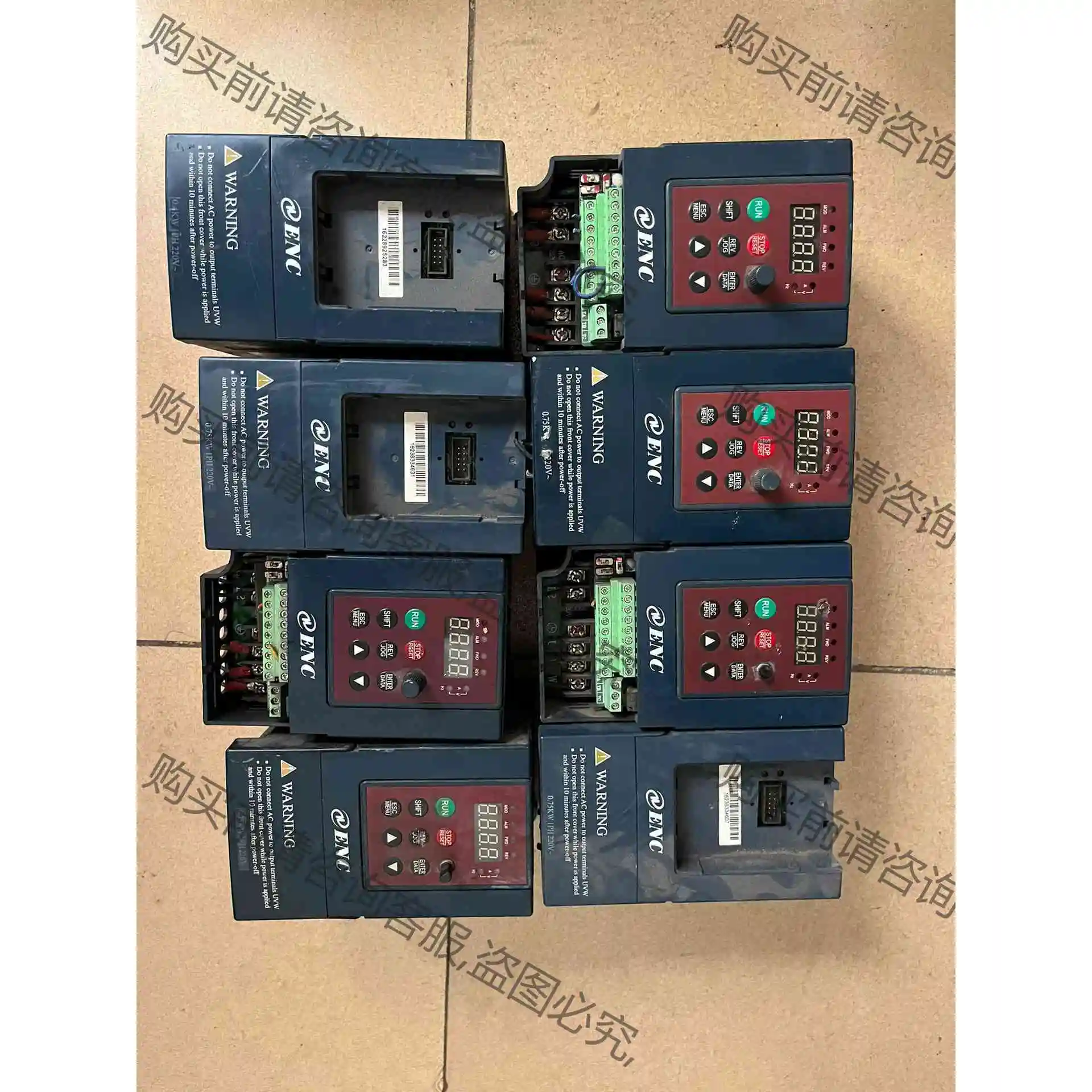 易能变频器，拆机货，eds800-2s0004n，还有0.7 议价产品 原装拆