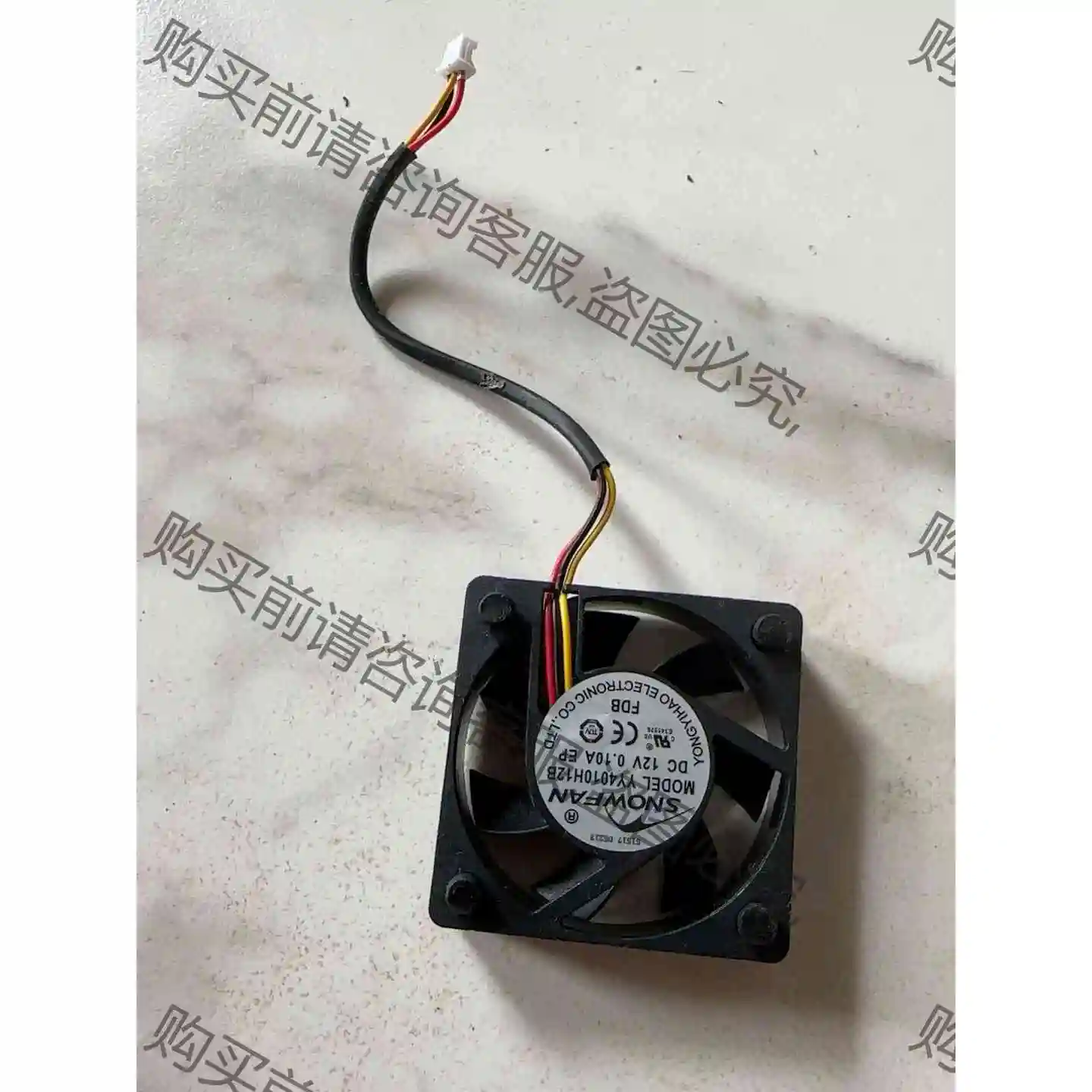 SNOWFAN+YY4010H12B+12V+0.10A+4 议价产品 原装拆机功能完好