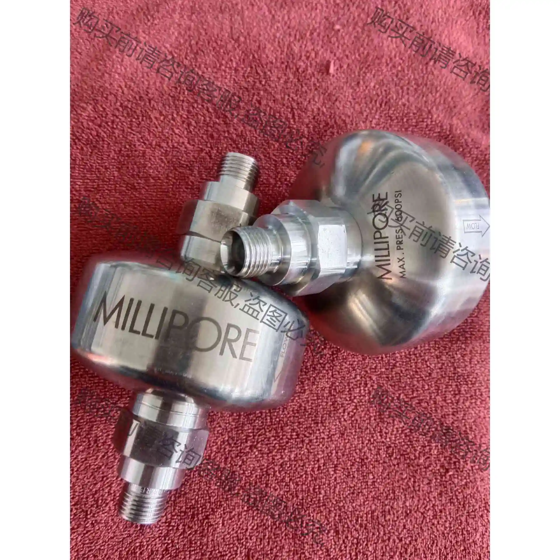 MILLIPORE密理博316Lbu锈钢气体过滤器 N，拆机功 议价产品 原装