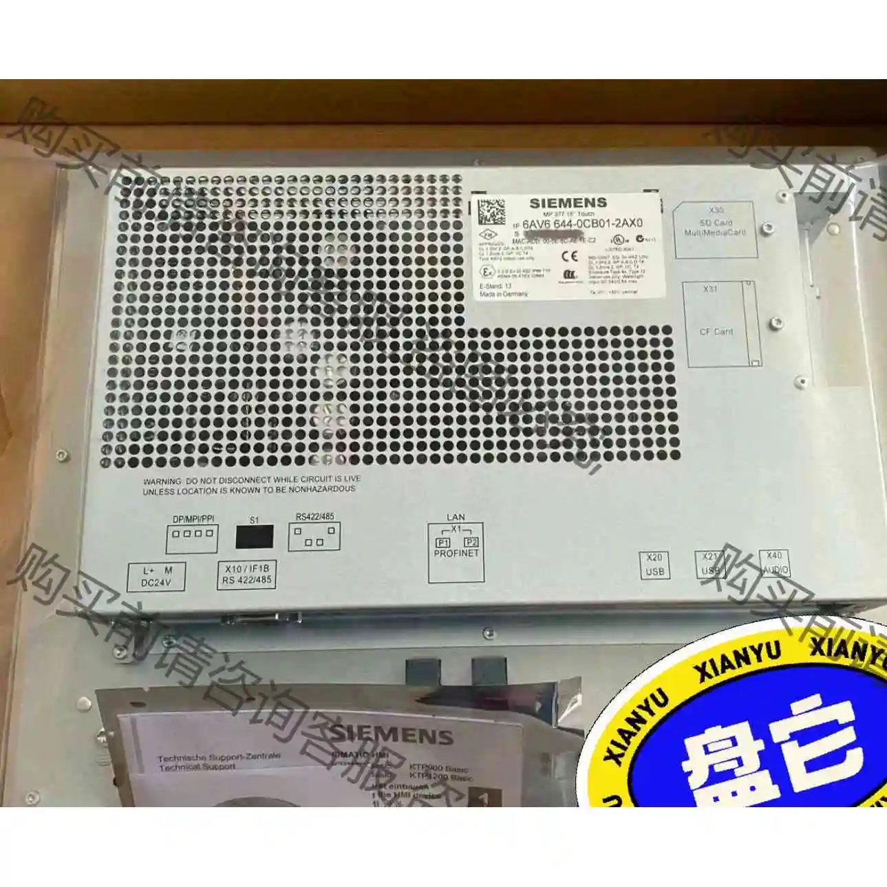 6AV6644-0CB01-2AX0 西门zi触摸屏,包装配 议价产品 原装拆机功能