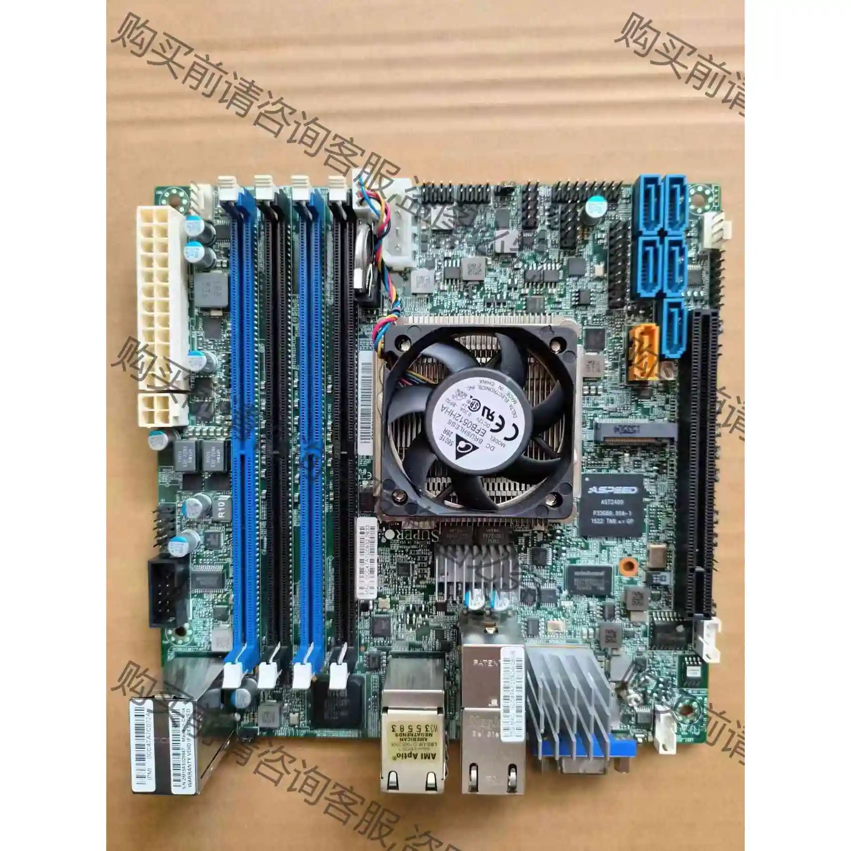 超微 X10SDV-8C-TLN4F CPU D-154 议价产品 原装拆机功能完好