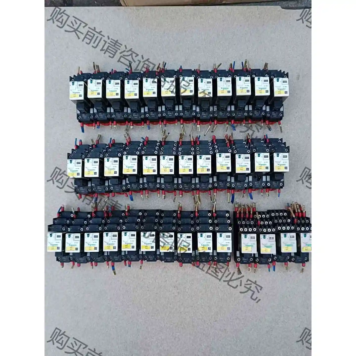 施耐de继电器RXM2AB2BD 34个RXM4AB1BD4个 议价产品 原装拆机功能