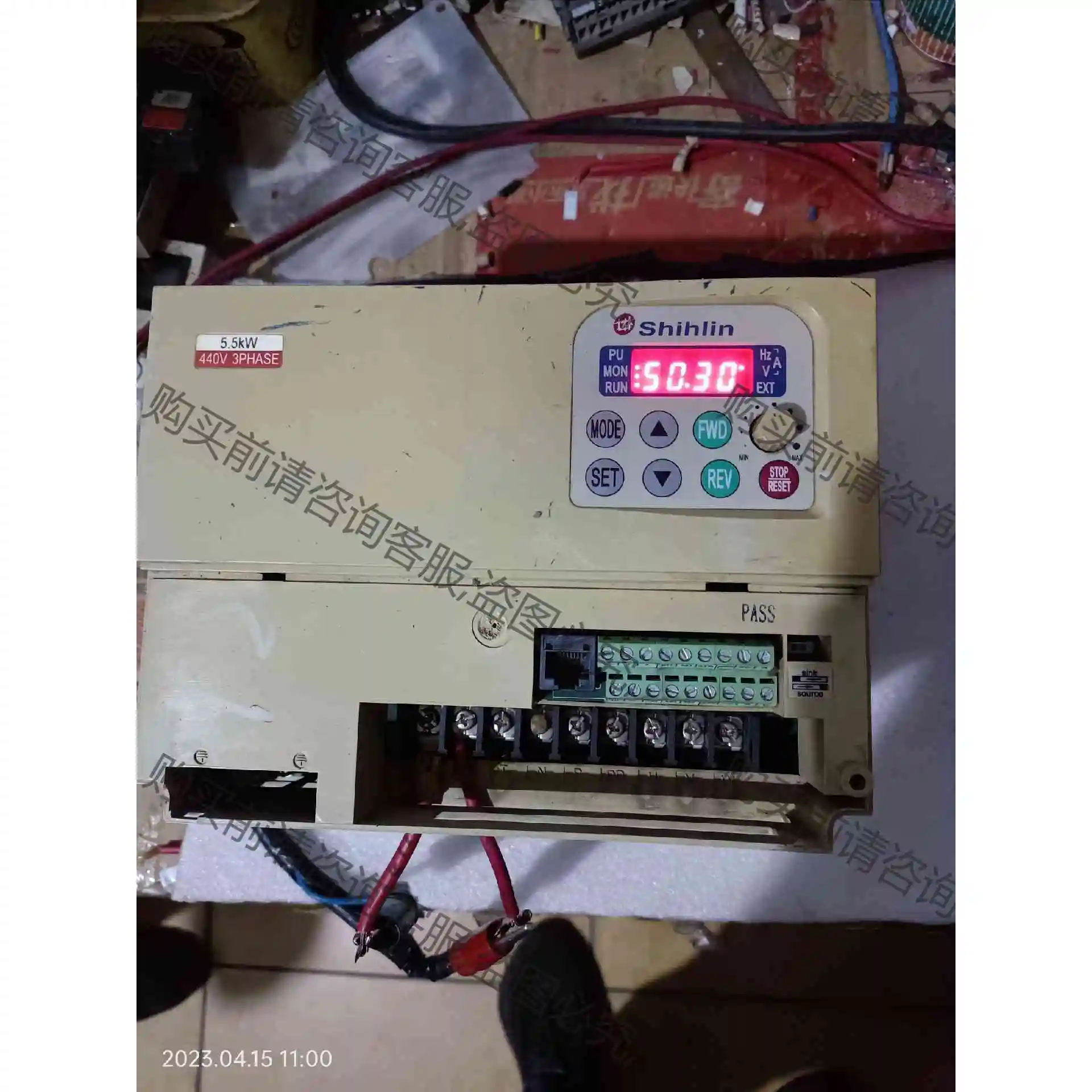 士林变频器SS-043-5.5K-D 议价产品 原装拆机功能完好