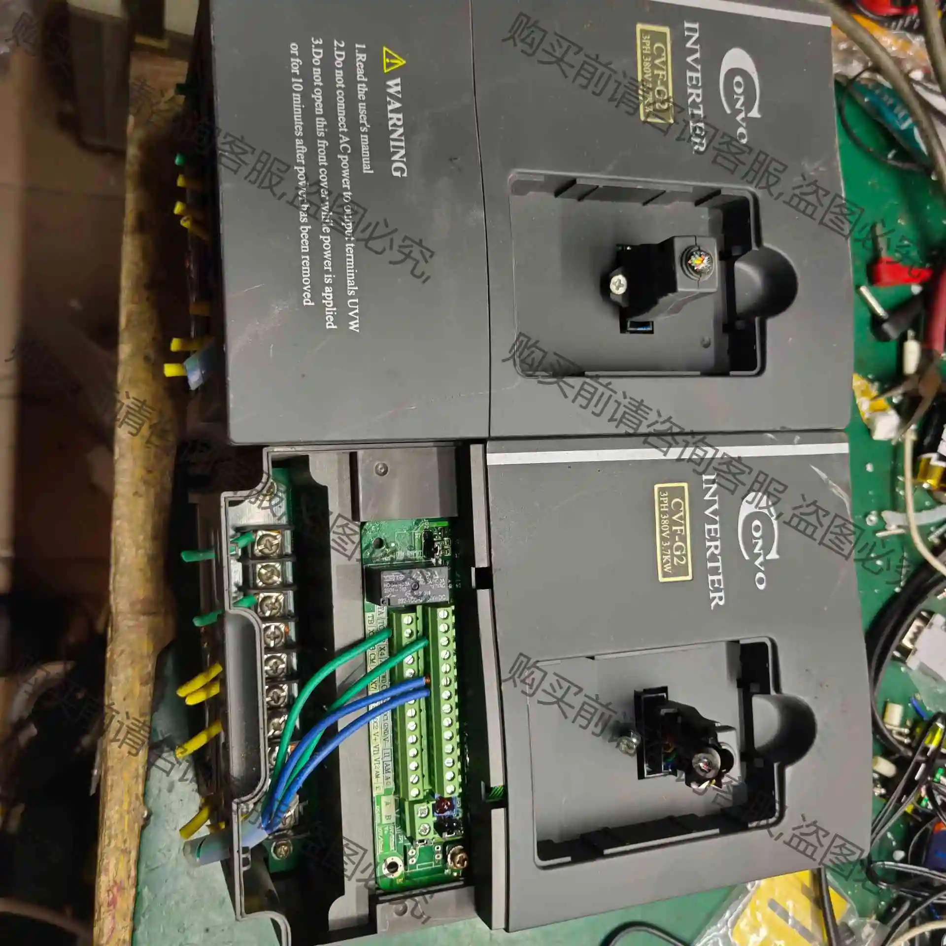 CVF-G2-4T0037C，康沃CVF-G2变频器。拆机包 议价产品 原装拆机功