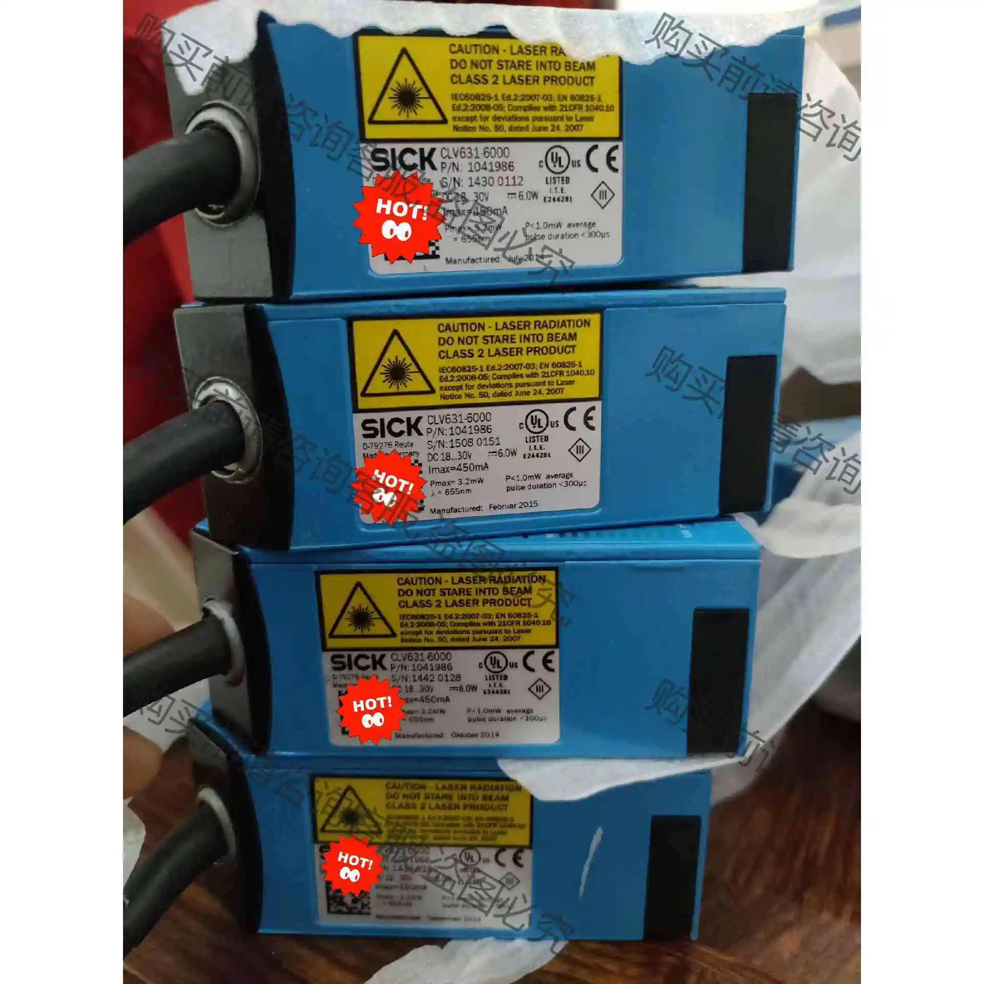 sick西克固定式条码扫描器，工程余量库存六个，型号CLV6 议价产