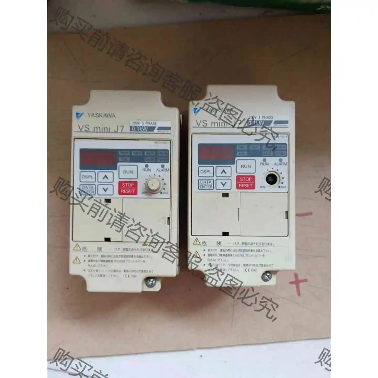 YASKAWA变频器CIMR-J7AA20P1，220v0. 议价产品 原装拆机功能完好