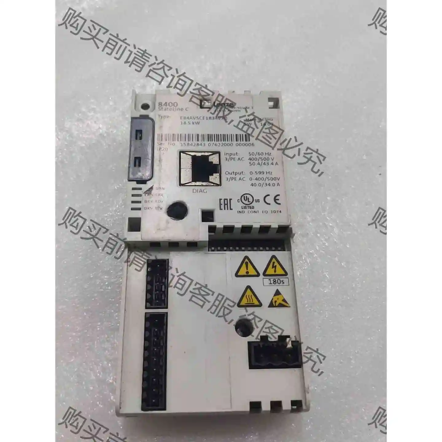 伦ci8400变频器上CPU接头E84ABCSC0000VN0 议价产品 原装拆机功能
