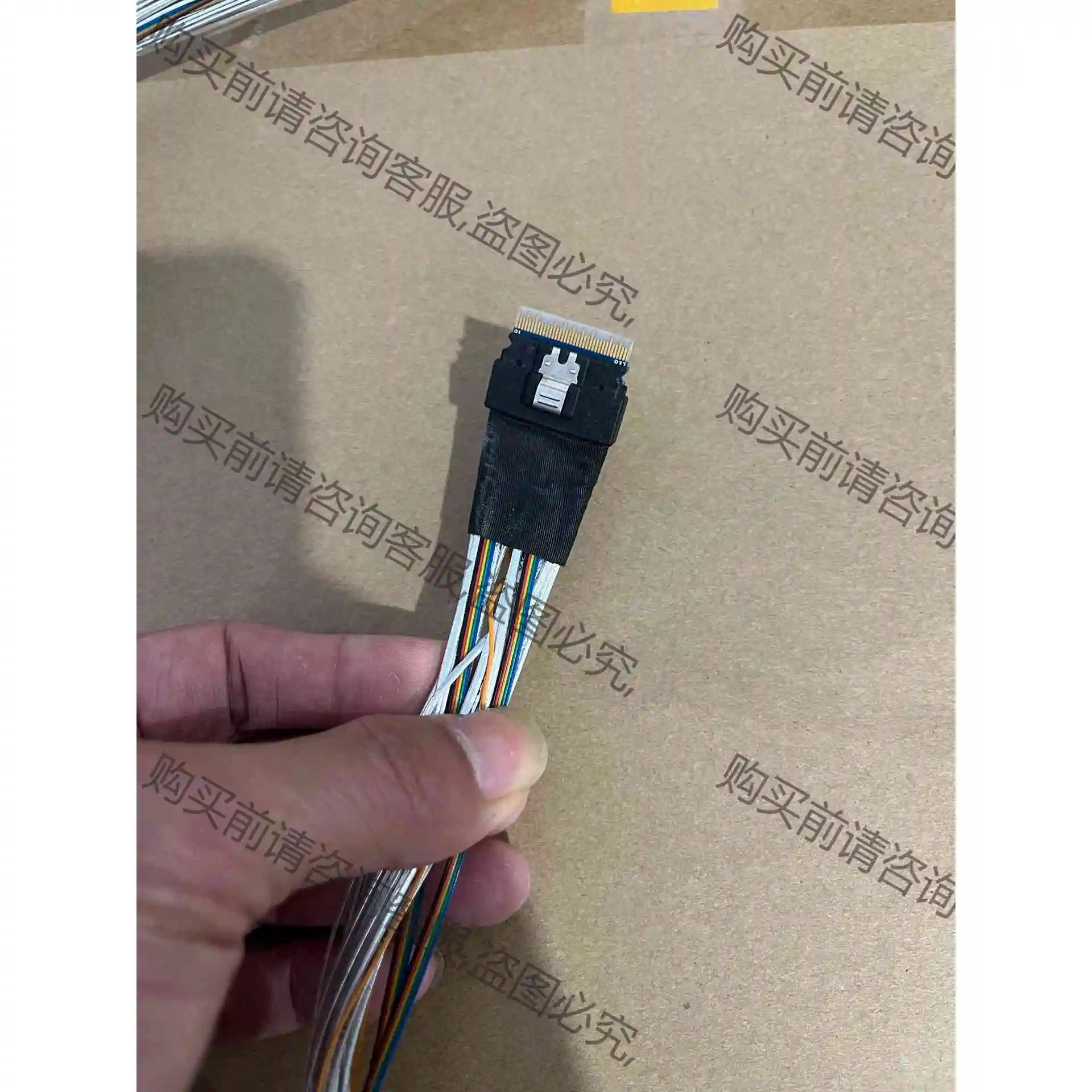 SlimSAS 8654 8i转一分二NVMe U.2 (S 议价产品 原装拆机功能完好