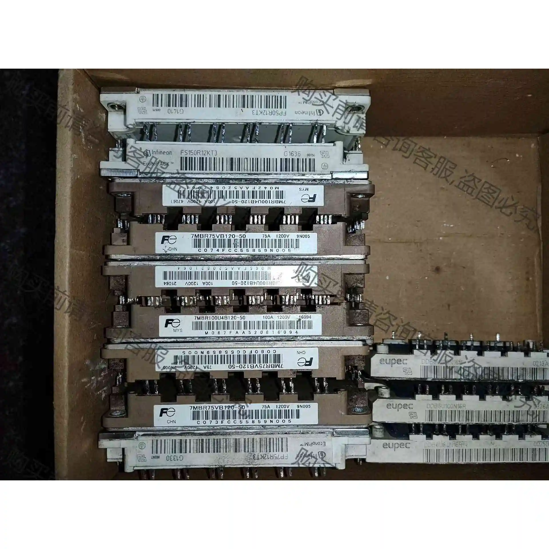 FP50R12KT3，FP75R12KT3，FS150R12 议价产品 原装拆机功能完好