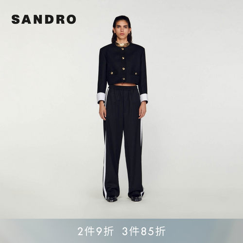 SANDRO法式短款金属秋季外套