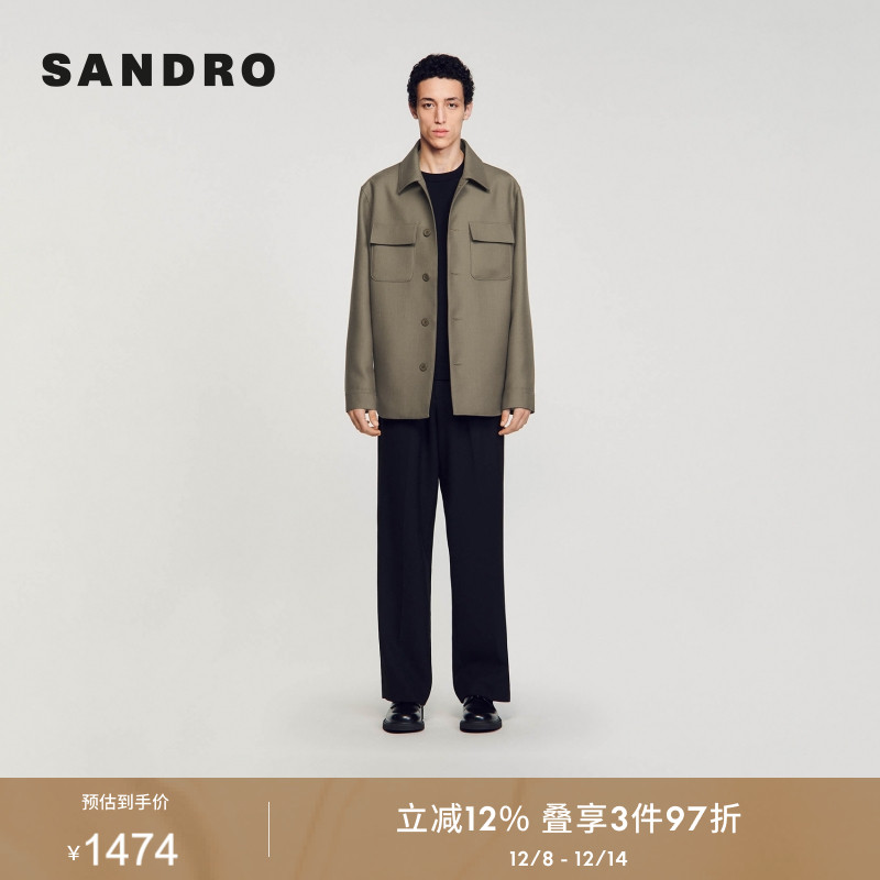 SANDRO美拉德长袖夹克外套上衣