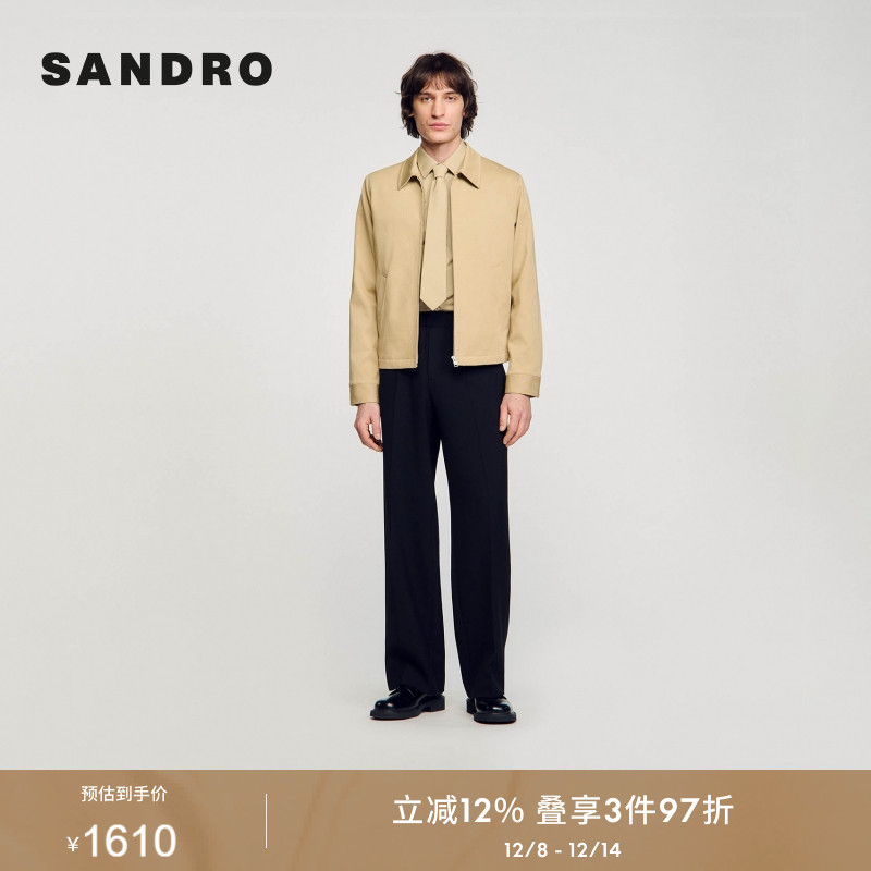 SANDRO休闲棉质夹克外套
