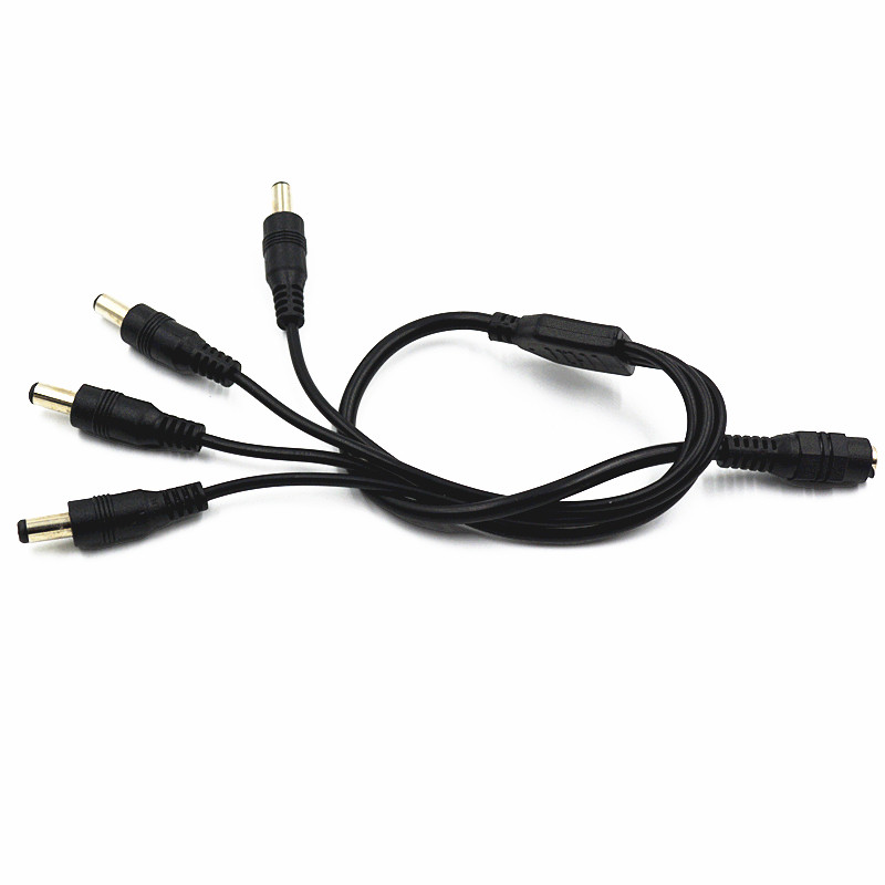 热销 一分四DC监控电源线1拖4纯铜延长5.5*2.1mm接头安