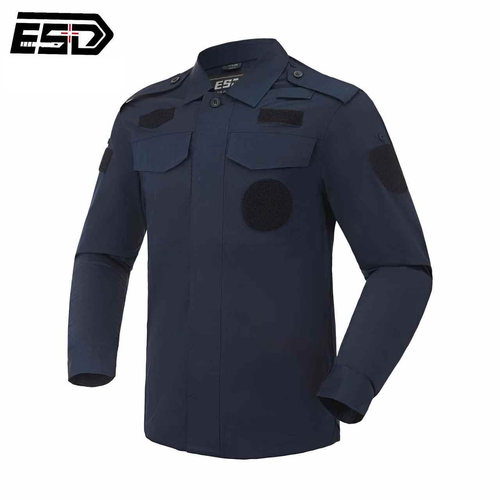 ESD速干教官服藏蓝色套装男作服训夏季衣服教官战术速干服作战服