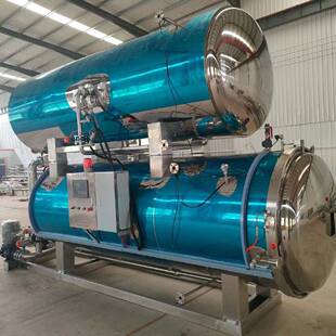 商用自热椰子鸡汤全自动杀菌锅扒鸡鲍鱼卤制品高温高压灭菌设备