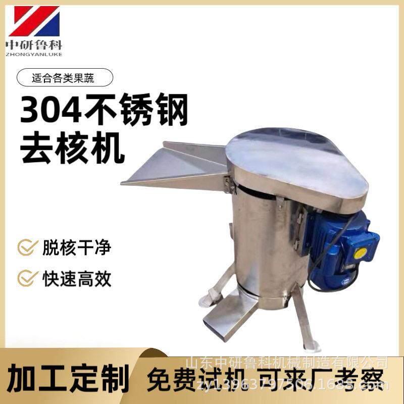 工业去核打泥机 青梅李子不锈钢去核机 芒果桃子硬核水果脱核机