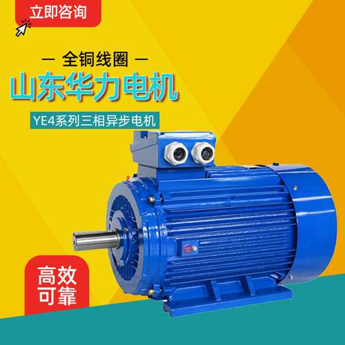 山东华力电机YE4系列高效率三相异步电动机22kw30kw厂家直供