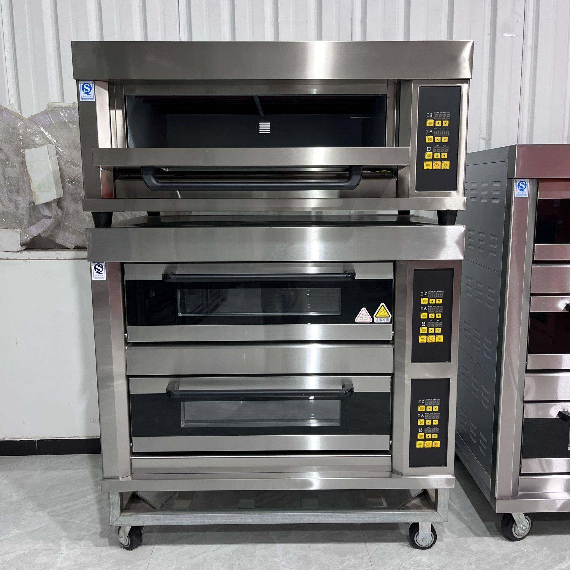 烤箱商用二层二盘大容量燃气大型液化气烘焙面包蛋糕饼干电烤箱