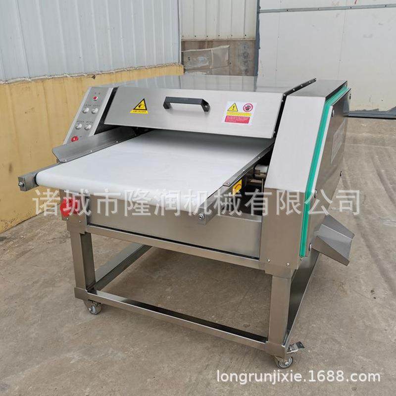 厂家供货全自动鸡脖剥皮机 鸡腿琵琶腿连续式去皮机 鸡脖扒皮机