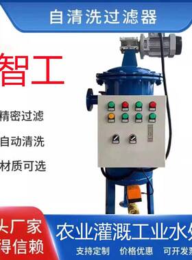 刷式过滤器  半自动除污滤水器  内部不锈钢304楔形滤网