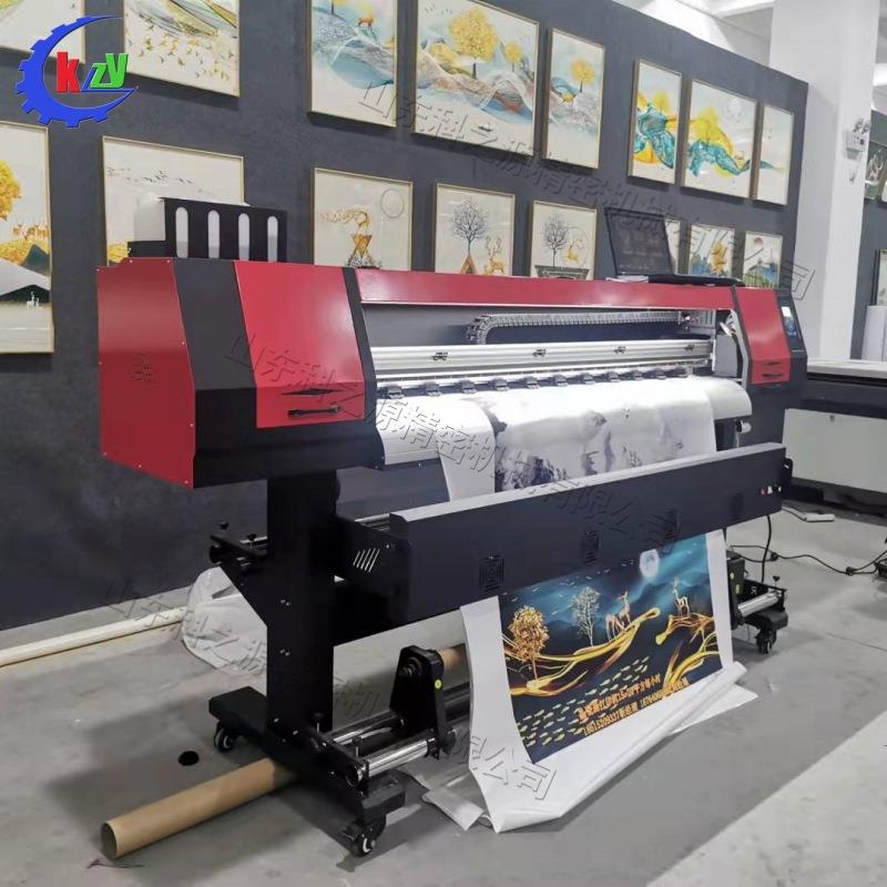 压电式晶瓷画墙纸打印机 全自动背景装饰喷绘机 墙布壁画写真机