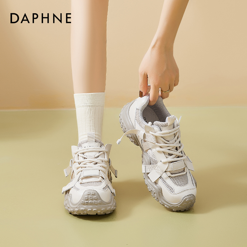 达芙妮厚底老爹鞋透气