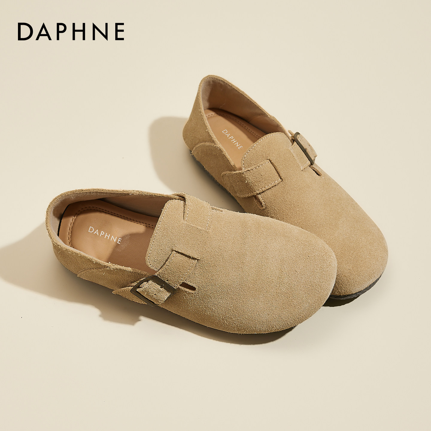 达芙妮全包勃肯鞋女2026新款春季勃肯单鞋一脚蹬孕妇平底鞋子女鞋,女鞋,勃肯鞋/软木鞋,淘宝优惠券,粉丝福利购,淘宝优惠卷