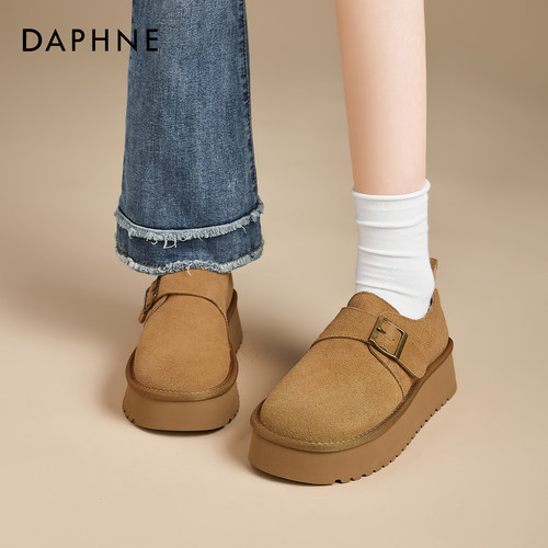 达芙妮厚底全包勃肯鞋女
