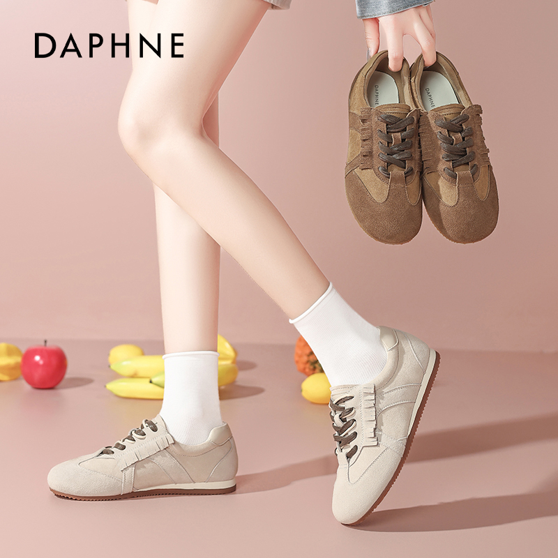 【达芙妮】复古芭蕾德训鞋女软底