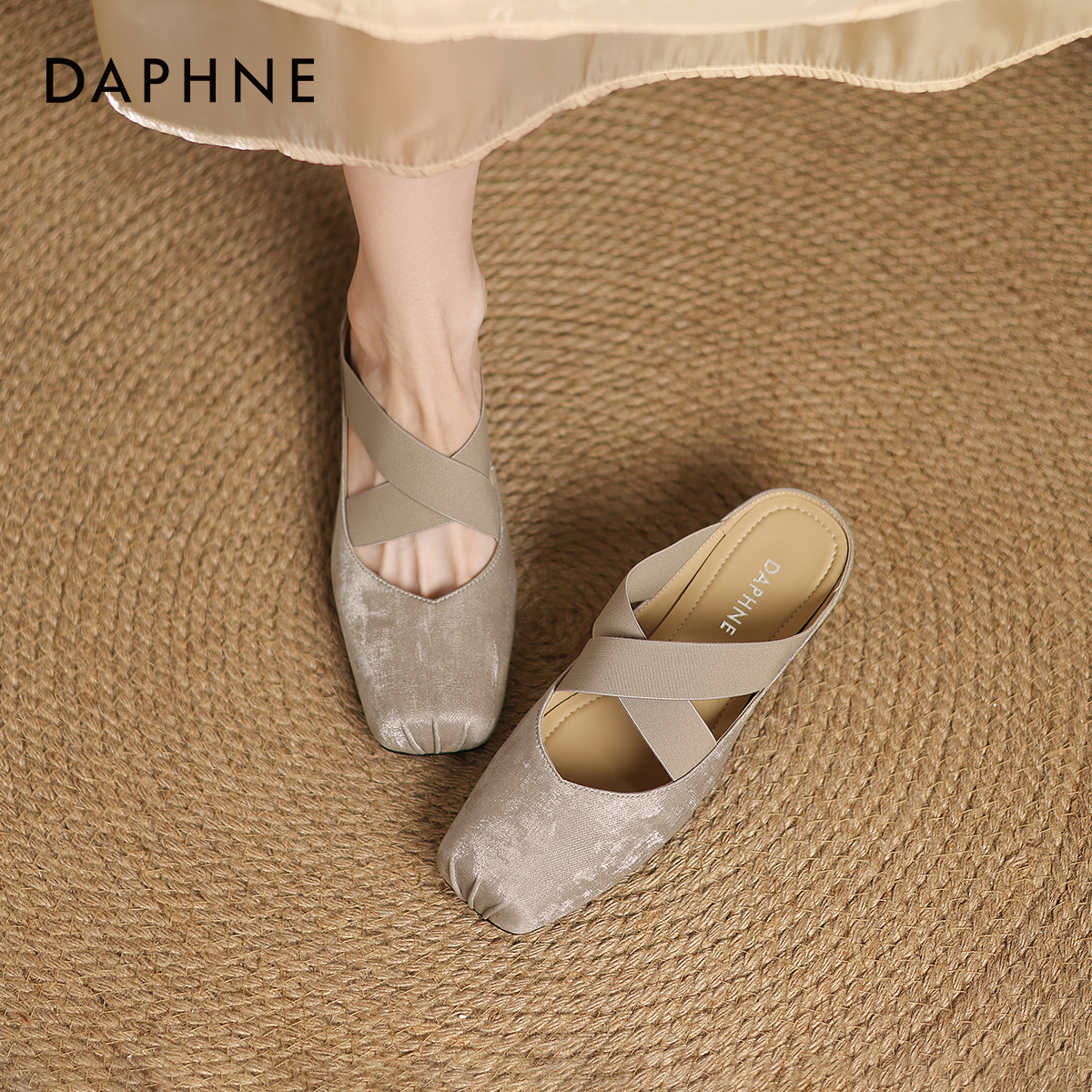 达芙妮包头拖鞋女猪鼻子芭蕾舞鞋