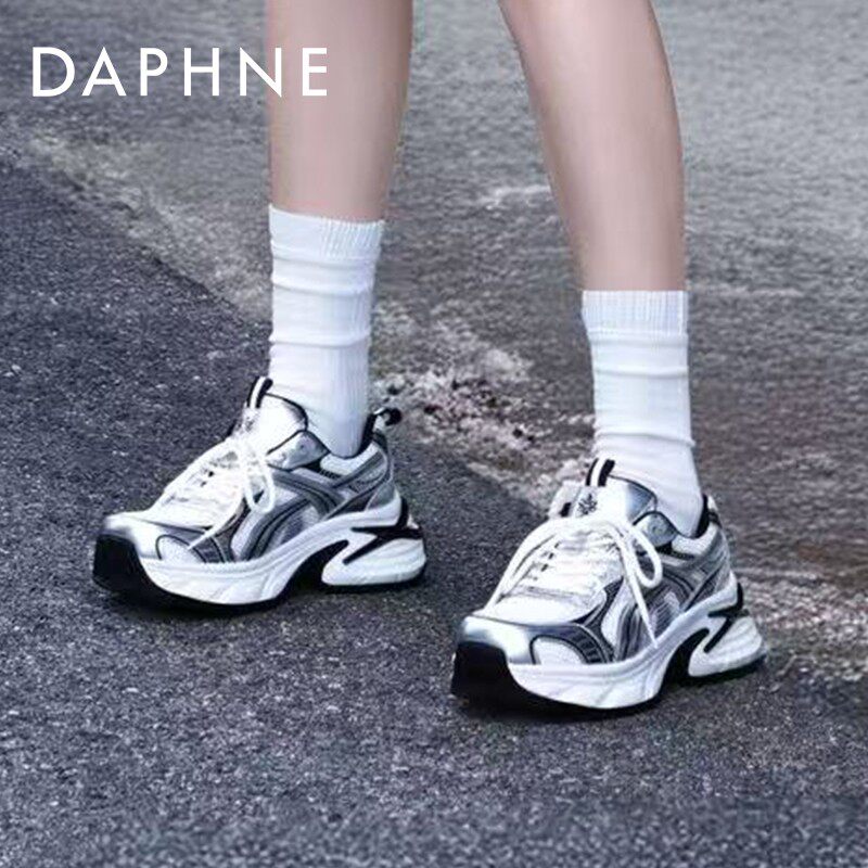 宋茜同款达芙妮云软老爹鞋女款2026新款春季厚底运动鞋增高鞋子女