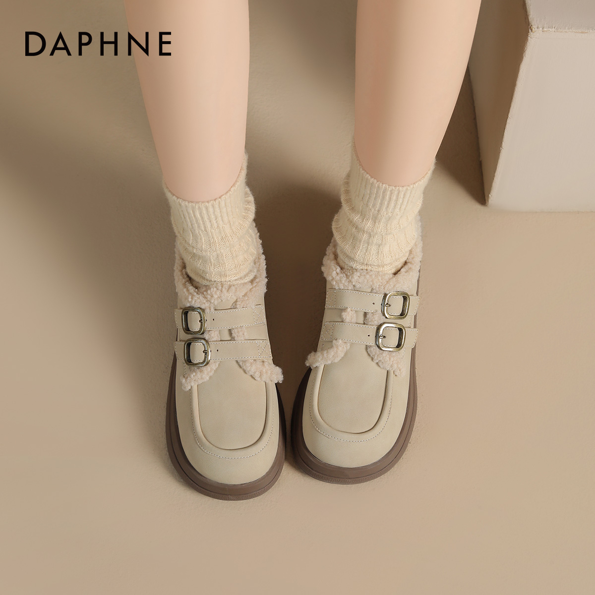 复古风加绒小皮鞋，秋冬氛围拉满