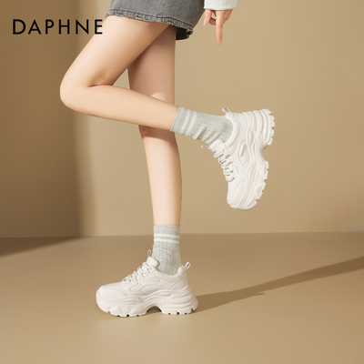 达芙妮增高厚底老爹鞋女款百搭