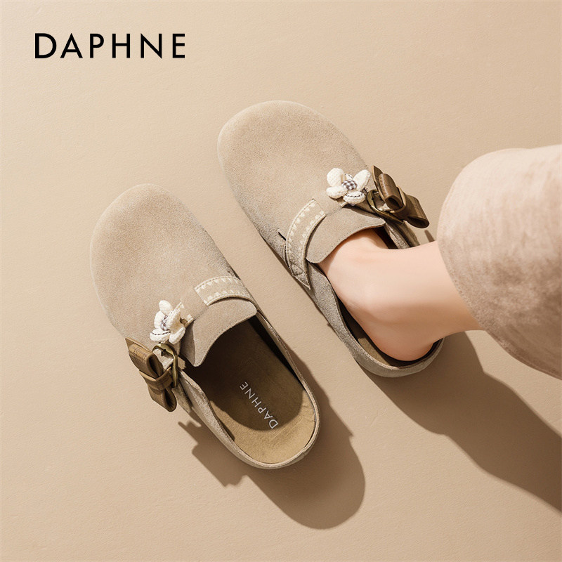 达芙妮厚底勃肯鞋女款2026新款春季外穿一脚蹬懒人半拖鞋孕妇单鞋,女鞋,勃肯鞋/软木鞋,淘宝优惠券,粉丝福利购,淘宝优惠卷