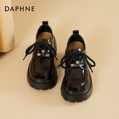 百搭小皮鞋 达芙妮厚底乐福鞋 女 复古单鞋 英伦风女鞋 女2026新款 春季