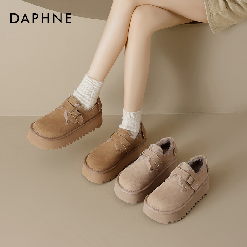 达芙妮厚底勃肯鞋女增高2025新款