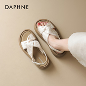 达芙妮厚底凉鞋 子 配裙子绝美不累脚鞋 女夏外穿2026新款 国风凉拖鞋