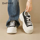 运动鞋 达芙妮厚底小白鞋 黑色增高女鞋 巨好看老爹鞋 女2026春季 新款