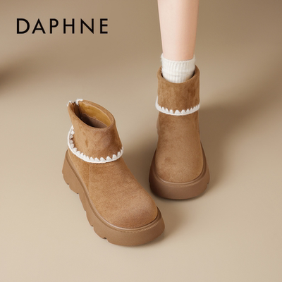 复古花边短靴，甜酷女孩秋冬必备