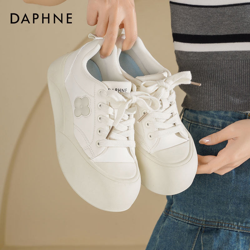达芙妮厚底小白鞋女款2026新款春季鞋子女软萌大头板鞋百搭休闲鞋