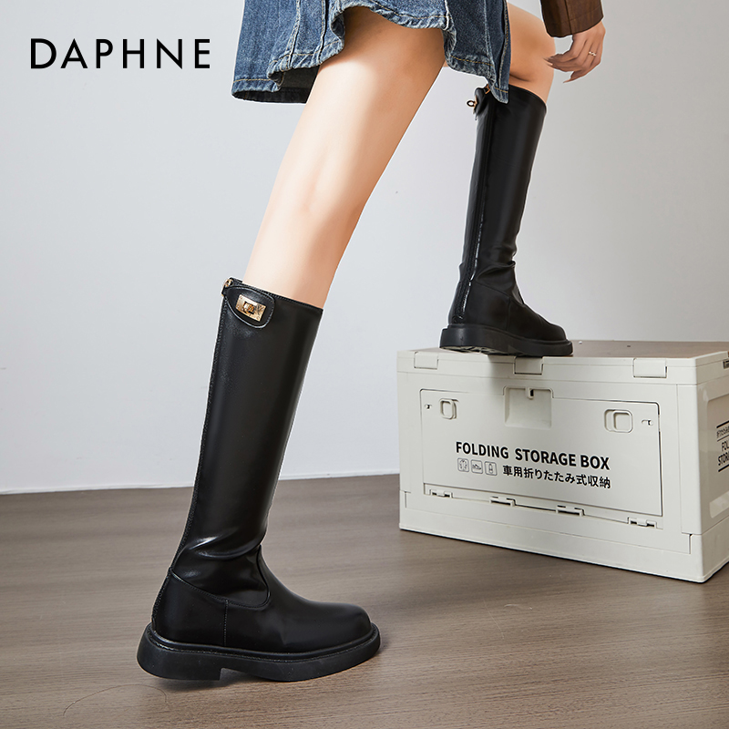 【达芙妮骑士靴】修饰腿型长筒靴