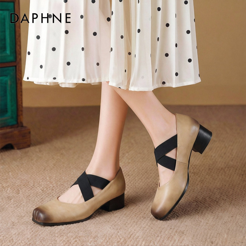 【达芙妮芭蕾舞鞋】新中式玛丽珍