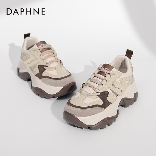 达芙妮厚底老爹鞋女韩系